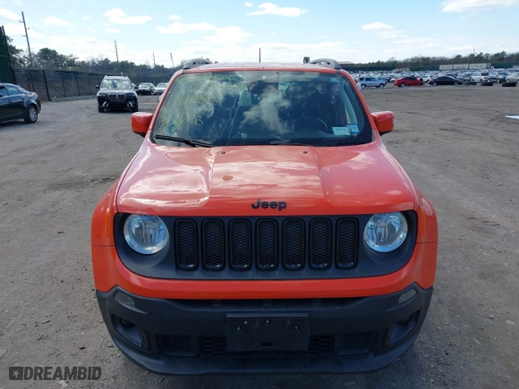 2018 Jeep Renegade Latitude with VIN ZACCJBBB3JPH30968, listed as a IAAI auction lot 41984209 with 106,338 mi miles. Bid and sale history available at carsss.com. Image 12.