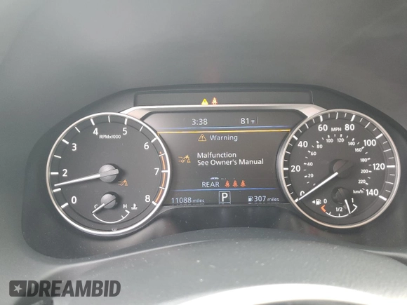 2023 Nissan Altima SV с VIN 1N4BL4DV9PN301057, выставлен на аукционе Copart как лот 78218854 с пробегом 11 088 миль миль и Списание • Salvage title. История ставок и продаж доступна на DreamBid. Изображение 9.