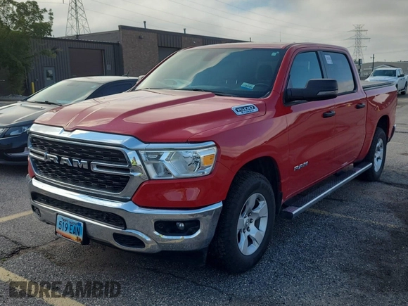 2023 Ram 1500 Big Horn with VIN 1C6RRFFG4PN561004, listed as a IAAI auction lot 42809372 with 75,509 mi miles and . Bid and sale history available at DreamBid. Image 3.