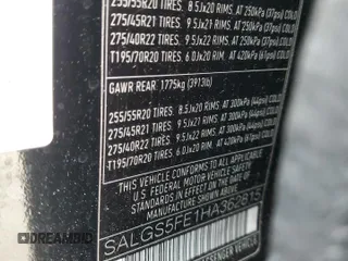 2017 Land Rover Range Rover с VIN SALGS5FE1HA362815, выставлен на аукционе Copart как лот 61987445 с пробегом 138 249 миль миль и Списание • Salvage title. История ставок и продаж доступна на DreamBid. Изображение 13.