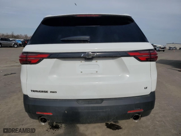 2023 Chevrolet Traverse LT Cloth with VIN 1GNEVGKW5PJ214379, listed as a Copart auction lot 46196505 with 25,749 mi miles and Salvage Title. Bid and sale history available at carsss.com. Image 6.