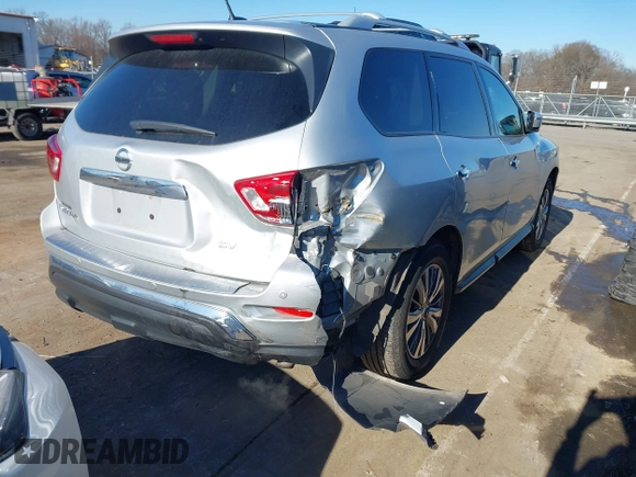 2018 Nissan Pathfinder SL with VIN 5N1DR2MN1JC625124, listed as a IAAI auction lot 41345930 with 112,943 mi miles. Bid and sale history available at carsss.com. Image 4.