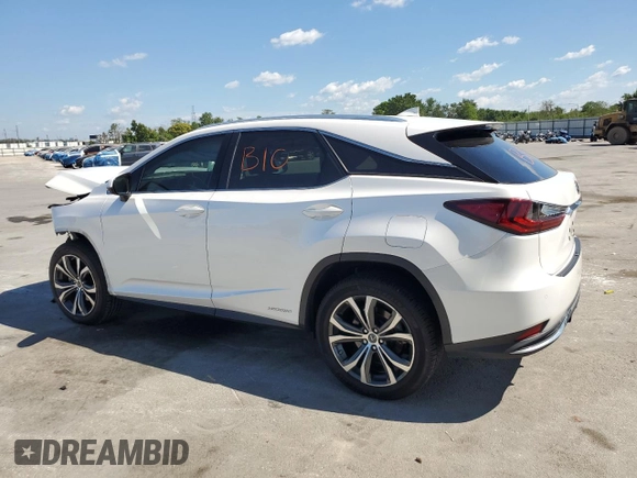 2020 Lexus RX with VIN 2T2HGMDA2LC050011, listed as a Copart auction lot 50695395 with 75,567 mi miles and Salvage Title. Bid and sale history available at carsss.com. Image 2.