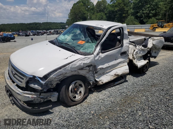 2002 Ford F-150 XL with VIN 1FTRF17282NB09380, listed as a Copart auction lot 62017964 with 0 mi miles and Salvage Title. Bid and sale history available at carsss.com. Image 1.