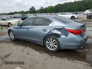 2015 Infiniti Q50 with VIN JN1BV7AP6FM347741, listed as a Copart auction lot 54668405 with 84,788 mi miles and Salvage title. Bid and sale history available at DreamBid. Image 2.
