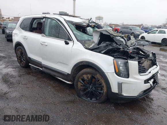 2020 Kia Telluride SX z VIN 5XYP5DHC8LG020971, wystawiony jako IAAI lot #41108655 z przebiegiem 53 851 mil mil oraz . Historia ofert i sprzedaży dostępna na DreamBid. Obrazek 1.