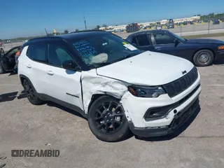 2022 Jeep Compass Latitude with VIN 3C4NJCBB0NT235267, listed as a IAAI auction lot 41700373 with 24,768 mi miles and . Bid and sale history available at carsss.com. Image 1.