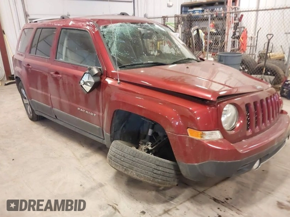 2016 Jeep Patriot Latitude with VIN 1C4NJRFB3GD707032, listed as a IAAI auction lot 41562511 with 69,693 mi miles and . Bid and sale history available at DreamBid. Image 1.