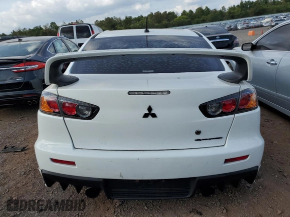 2011 Mitsubishi Lancer Evolution GSR with VIN JA32W8FV4BU033621, listed as a Copart auction lot 71182174 with 129,131 mi miles and Salvage Title. Bid and sale history available at carsss.com. Image 6.