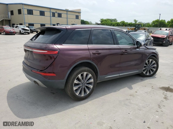 2020 Lincoln Corsair Reserve with VIN 5LMCJ2C91LUL08865, listed as a Copart auction lot 53369235 with 42,454 mi miles and Salvage Title. Bid and sale history available at carsss.com. Image 3.