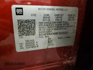 2023 Buick Enclave Essence with VIN 5GAEVAKW8PJ110217, listed as a Copart auction lot 47943805 with 38,700 mi miles and Salvage Title. Bid and sale history available at carsss.com. Image 15.