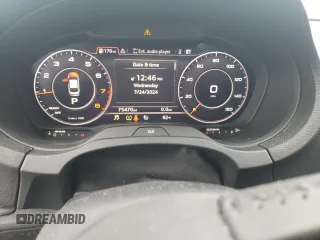 2017 Audi A3 Sedan Premium Plus with VIN WAUJ8GFF0H1029924, listed as a Copart auction lot 64680674 with 75,470 mi miles and Salvage Title. Bid and sale history available at carsss.com. Image 9.