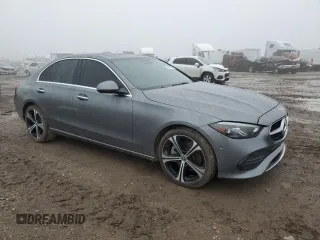2024 Mercedes-Benz C 300 with VIN W1KAF4GB3RR183748, listed as a Copart auction lot 46679855 with Not Provided miles and Salvage Title. Bid and sale history available at carsss.com. Image 4.