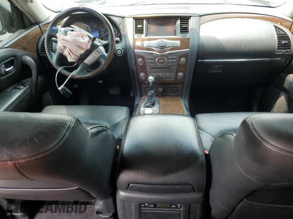 2017 Infiniti QX80 with VIN JN8AZ2NEXH9151613, listed as a Copart auction lot 55811025 with 286,125 mi miles and Salvage title. Bid and sale history available at DreamBid. Image 8.