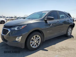 2020 Chevrolet Equinox LS z VIN 2GNAXHEV1L6157865, wystawiony jako Copart lot #54952695 z przebiegiem 74 246 mil mil oraz Szkoda całkowita • Salvage title. Historia ofert i sprzedaży dostępna na DreamBid. Obrazek 1.