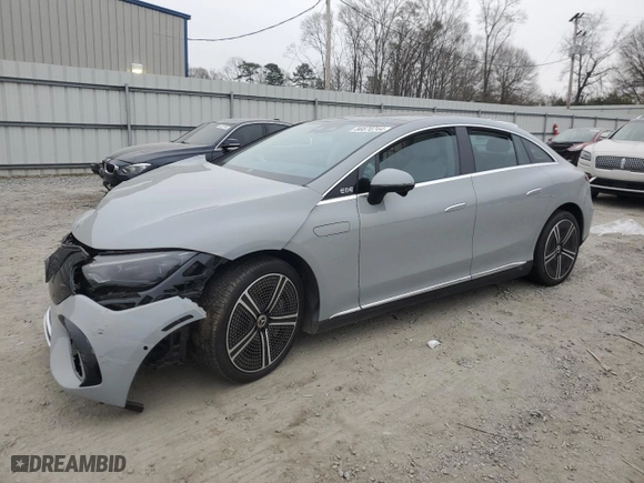 2023 Mercedes-Benz EQE with VIN W1KEG2BB1PF038572, listed as a Copart auction lot 86870744 with 0 mi miles and Salvage Title. Bid and sale history available at carsss.com. Image 1.