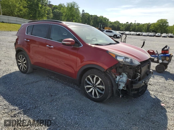 2018 Kia Sportage EX with VIN KNDPN3AC6J7372364, listed as a Copart auction lot 52946745 with 84,070 mi miles and Salvage Title. Bid and sale history available at DreamBid. Image 4.