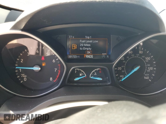 2017 Ford Escape Titanium with VIN 1FMCU0J92HUE86731, listed as a Copart auction lot 52345555 with 81,723 mi miles and Salvage Title. Bid and sale history available at carsss.com. Image 9.