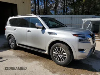 2023 Nissan Armada SL with VIN JN8AY2BD6P9692767, listed as a Copart auction lot 48138685 with 51,604 mi miles and Salvage Title. Bid and sale history available at carsss.com. Image 4.