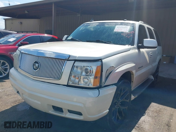 2003 Cadillac Escalade z VIN 1GYEK63N23R120693, wystawiony jako IAAI lot #42259496 z przebiegiem 234 263 mil mil oraz . Historia ofert i sprzedaży dostępna na DreamBid. Obrazek 2.