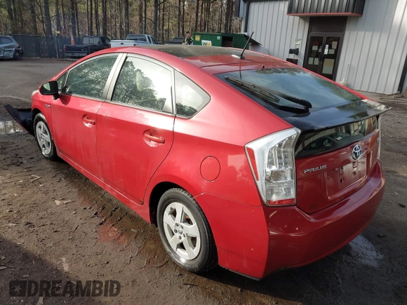 2011 Toyota Prius I with VIN JTDKN3DU2B5330785, listed as a IAAI auction lot 41710450 with 116,311 mi miles and . Bid and sale history available at DreamBid. Image 3.