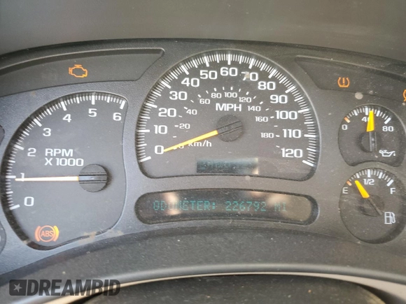 2005 Chevrolet Tahoe LT with VIN 1GNEC13T45R119589, listed as a Copart auction lot 52448264 with 226,792 mi miles and Salvage Title. Bid and sale history available at carsss.com. Image 9.