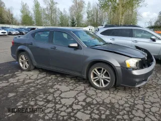 2014 Dodge Avenger SXT with VIN 1C3CDZCG1EN181798, listed as a Copart auction lot 52120655 with 156,472 mi miles and Salvage title. Bid and sale history available at DreamBid. Image 4.