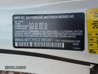 2012 BMW Z4 sDrive35i with VIN WBALM7C55CE385061, listed as a Copart auction lot 48051044 with 87,369 mi miles and Salvage Title. Bid and sale history available at carsss.com. Image 12.