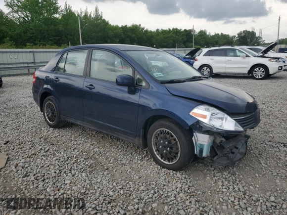 2009 Nissan Versa S with VIN 3N1BC11E19L433572, listed as a Copart auction lot 54084215 with 144,178 mi miles and Salvage title. Bid and sale history available at DreamBid. Image 4.