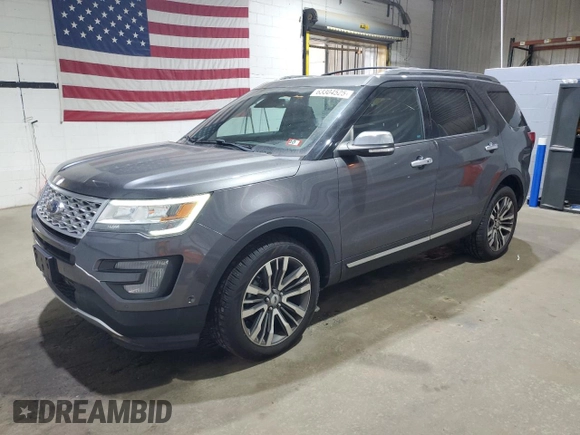 2017 Ford Explorer Platinum с VIN 1FM5K8HT8HGD46390, выставлен на аукционе Copart как лот 63304525 с пробегом 62 977 миль миль и Чистый • Clean title. История ставок и продаж доступна на DreamBid. Изображение 1.