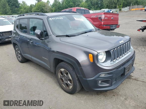 2016 Jeep Renegade Latitude z VIN ZACCJABW4GPD08004, wystawiony jako Copart lot #59928245 z przebiegiem 70 057 mil mil oraz Czysty tytuł • Clean title. Historia ofert i sprzedaży dostępna na DreamBid. Obrazek 4.