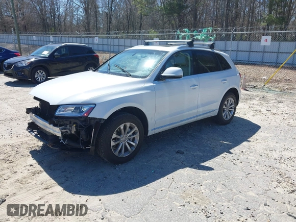 2015 Audi Q5 Premium Plus with VIN WA1LFAFP5FA121481, listed as a IAAI auction lot 41823011 with 69,380 mi miles. Bid and sale history available at carsss.com. Image 2.