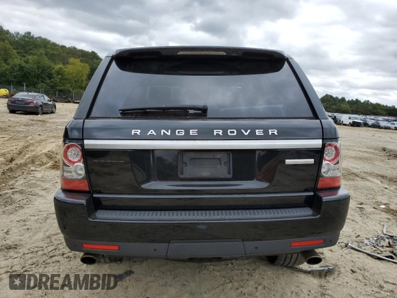 2012 Land Rover Range Rover Sport SC with VIN SALSH2E48CA741609, listed as a Copart auction lot 72083344 with 132,278 mi miles and Salvage title. Bid and sale history available at DreamBid. Image 6.