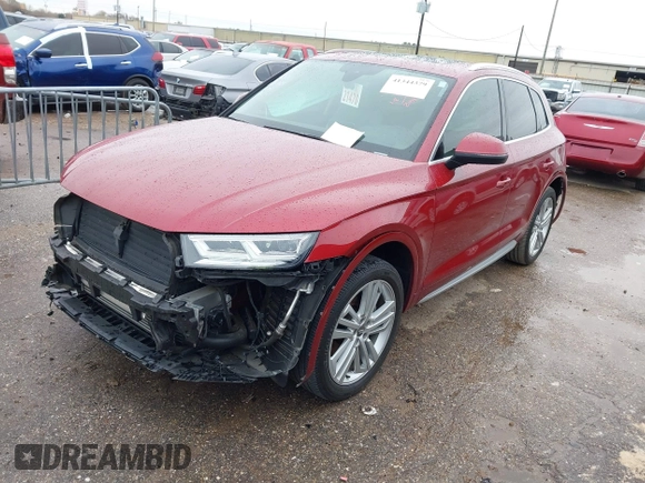 2018 Audi Q5 Prestige with VIN WA1CNAFY2J2248249, listed as a IAAI auction lot 41344379 with 38,401 mi miles. Bid and sale history available at carsss.com. Image 18.