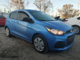 2017 Chevrolet Spark LS with VIN KL8CB6SA7HC813080, listed as a Copart auction lot 76966934 with 21,296 mi miles and Salvage Title. Bid and sale history available at carsss.com. Image 4.
