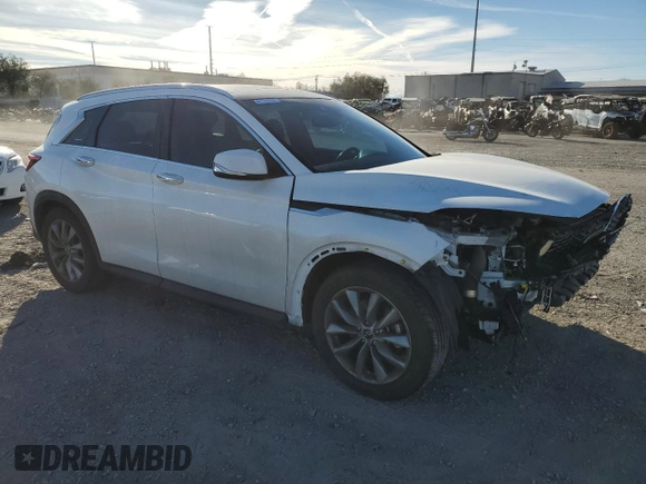 2019 Infiniti QX50 LUXE with VIN 3PCAJ5M16KF134582, listed as a Copart auction lot 72032662 with 58,189 mi miles. Bid and sale history available at carsss.com. Image 4.