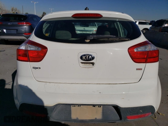 2014 Kia Rio LX with VIN KNADM5A36E6417300, listed as a Copart auction lot 82268544 with 166,455 mi miles and Clean Title. Bid and sale history available at carsss.com. Image 6.