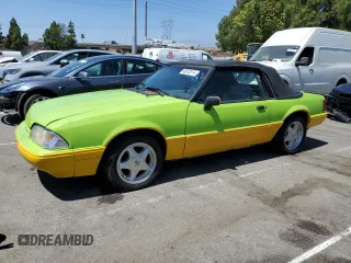 1993 Ford Mustang z VIN 1FACP44M3PF147651, wystawiony jako Copart lot #69528314 z przebiegiem 49 510 mil mil oraz Czysty tytuł • Clean title. Historia ofert i sprzedaży dostępna na DreamBid. Obrazek 1.