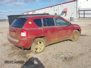 2007 Jeep Compass Sport with VIN 1J8FT47W17D190308, listed as a IAAI auction lot 41605793 with 1 mi miles. Bid and sale history available at carsss.com. Image 4.