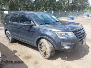 2017 Ford Explorer Sport z VIN 1FM5K8GT4HGA62529, wystawiony jako IAAI lot #42251372 z przebiegiem 75 099 mil mil oraz . Historia ofert i sprzedaży dostępna na DreamBid. Obrazek 1.