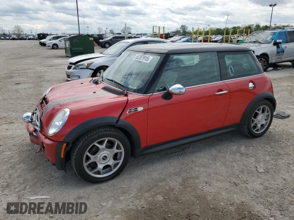2005 MINI Hardtop S z VIN WMWRE33505TL15594, wystawiony jako Copart lot #55207915 z przebiegiem Nie podano mil oraz Szkoda całkowita • Salvage title. Historia ofert i sprzedaży dostępna na DreamBid. Obrazek 1.