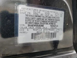 2013 Nissan Sentra SL with VIN 3N1AB7AP2DL657803, listed as a Copart auction lot 52779325 with 126,177 mi miles and Salvage Title. Bid and sale history available at carsss.com. Image 13.