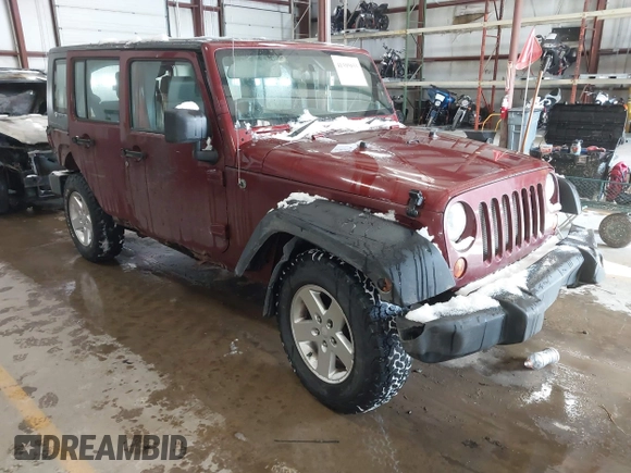 2009 Jeep Wrangler Unlimited X with VIN 1J4GZ39159L718649, listed as a IAAI auction lot 41395033 with 289,574 mi miles. Bid and sale history available at carsss.com. Image 1.