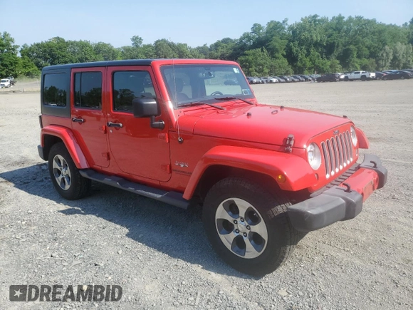 2017 Jeep Wrangler Unlimited Sahara with VIN 1C4HJWEG3HL610297, listed as a Copart auction lot 62060865 with 43,274 mi miles and Salvage title. Bid and sale history available at DreamBid. Image 4.