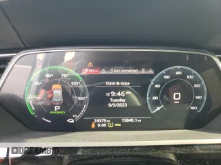 2019 Audi e-tron Premium Plus with VIN WA1LAAGE9KB012960, listed as a Copart auction lot 66488553 with 26,579 mi miles. Bid and sale history available at carsss.com. Image 9.