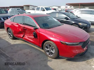 2024 Honda Accord EX-L with VIN 1HGCY2F62RA056530, listed as a IAAI auction lot 42281053 with 4,199 mi miles and . Bid and sale history available at DreamBid. Image 1.