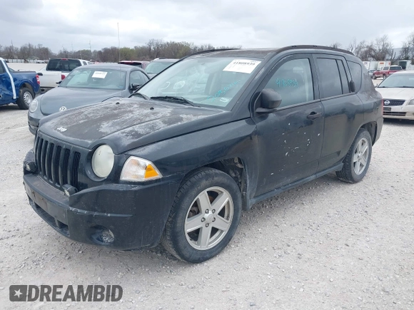 2007 Jeep Compass Sport with VIN 1J8FF47W57D356045, listed as a IAAI auction lot 41808939 with 209,671 mi miles. Bid and sale history available at carsss.com. Image 2.