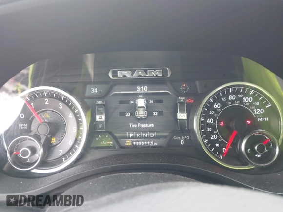 2019 Ram 1500 Laramie with VIN 1C6SRFDT6KN869740, listed as a IAAI auction lot 41563751 with 132,611 mi miles. Bid and sale history available at carsss.com. Image 15.