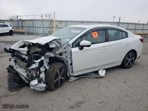 2020 Subaru Impreza Premium with VIN 4S3GKAD64L3610855, listed as a Copart auction lot 80961564 with 0 mi miles and Salvage Title. Bid and sale history available at carsss.com. Image 1.