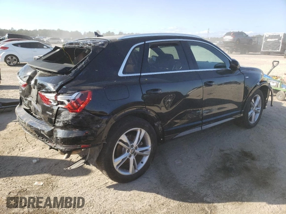 2020 Audi Q3 S line Premium with VIN WA1DECF3XL1125215, listed as a Copart auction lot 70664702 with 33,046 mi miles. Bid and sale history available at carsss.com. Image 3.